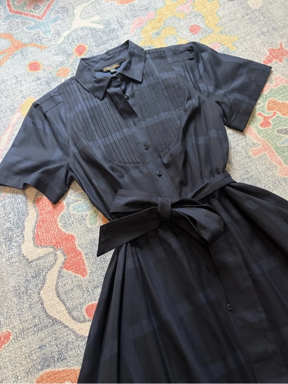 NWT Brooks Brothers 100% cotton button down shirt dress. Old money, classic - Picture 8 of 12